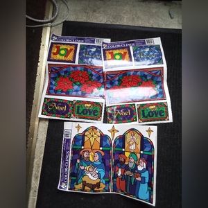 Color Clings Christmas Window Decor